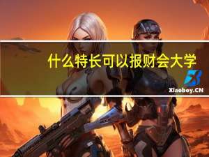 什么特长可以报财会大学