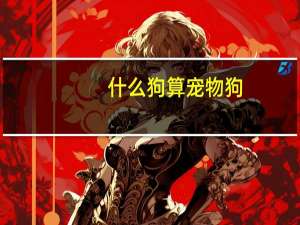 什么狗算宠物狗