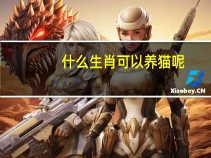 什么生肖可以养猫呢