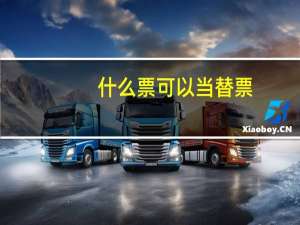 什么票可以当替票