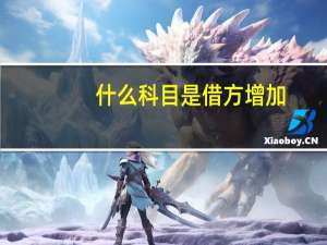 什么科目是借方增加
