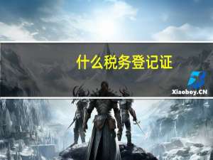 什么税务登记证