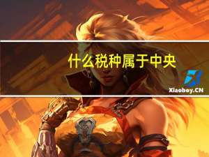 什么税种属于中央