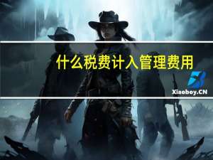 什么税费计入管理费用