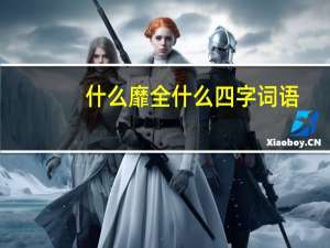 什么靡全什么四字词语
