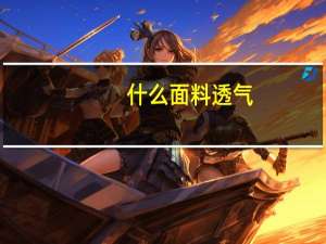 什么面料透气