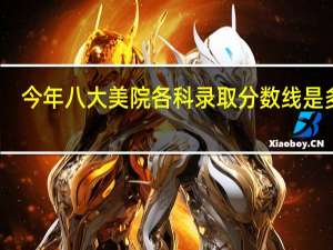 今年八大美院各科录取分数线是多少