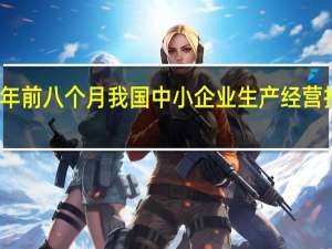 今年前八个月我国中小企业生产经营持续恢复