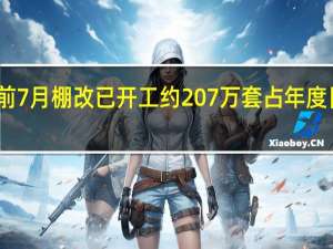 今年前7月棚改已开工约207万套 占年度目标任务71.6%