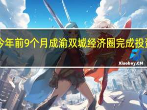 今年前9个月成渝双城经济圈完成投资2853.5亿