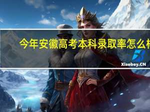 今年安徽高考本科录取率怎么样