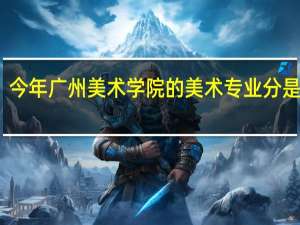 今年广州美术学院的美术专业分是多少