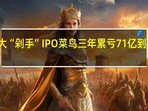 今年最大“剁手”IPO菜鸟三年累亏71亿 到底什么情况嘞
