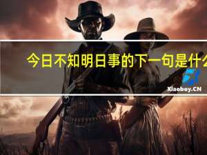 今日不知明日事的下一句是什么