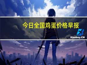 今日全国鸡蛋价格早报（今日全国鸡蛋价格）