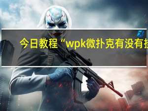 今日教程“wpk微扑克有没有挂，怎么开挂”其实真的有挂