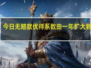 今日无赔款优待系数由一年扩大到三年（无赔款优待）