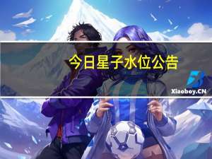 今日星子水位公告（水位公告）