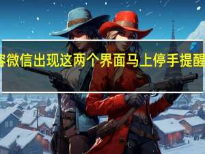 今日最新更新内容 微信出现这两个界面马上停手 提醒广大用户注意资金安全