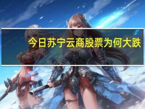 今日苏宁云商股票为何大跌（苏宁云商股票）