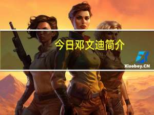 今日邓文迪简介（邓文迪是谁）