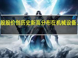 今日17只个股股价创历史新高分布在机械设备、医药生物等行业