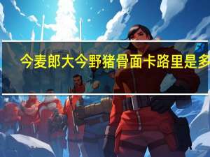今麦郎 大今野猪骨面卡路里是多少