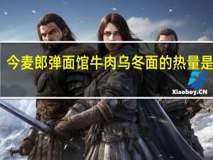今麦郎 弹面馆 牛肉乌冬面的热量是多少