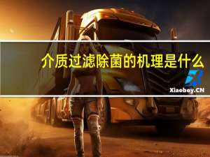 介质过滤除菌的机理是什么