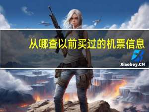 从哪查以前买过的机票信息