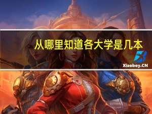 从哪里知道各大学是几本