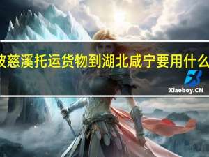 从宁波慈溪托运货物到湖北咸宁要用什么物流便宜呀