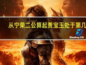 从宁荣二公算起贾宝玉处于第几代