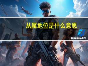 从属地位是什么意思
