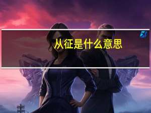 从征是什么意思