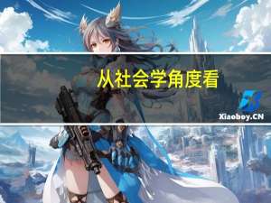 从社会学角度看,什么是社会