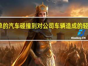 从简单的汽车碰撞到对公司车辆造成的轻微外观损坏