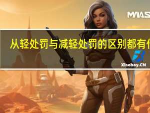从轻处罚与减轻处罚的区别都有什么