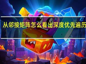 从邻接矩阵怎么看出深度优先遍历结果