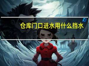 仓库门口进水用什么挡水