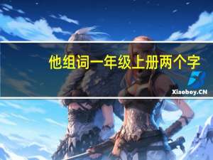 他组词一年级上册两个字（他组词）