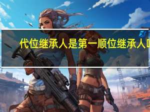 代位继承人是第一顺位继承人吗