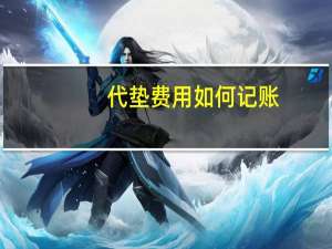 代垫费用如何记账