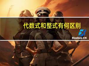 代数式和整式有何区别