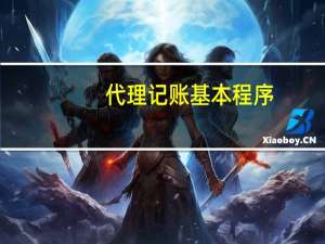 代理记账基本程序