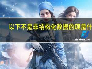 以下不是非结构化数据的项是什么（以下不是非结构化数据的项是）