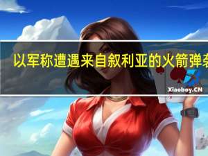 以军称遭遇来自叙利亚的火箭弹袭击