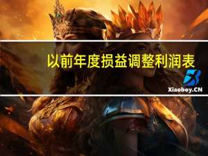 以前年度损益调整利润表（以前年度损益报表列示）