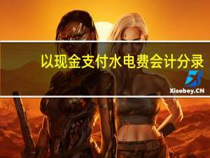 以现金支付水电费会计分录