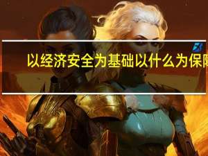 以经济安全为基础以什么为保障